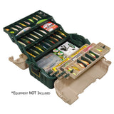 Plano Caja de Pesca Techo a Cuatro Aguas con 6 Bandejas - Verde/Arenisca