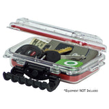 Caja de almacenamiento impermeable de policarbonato Plano - Tamaño 3449 - Rojo/Transparente