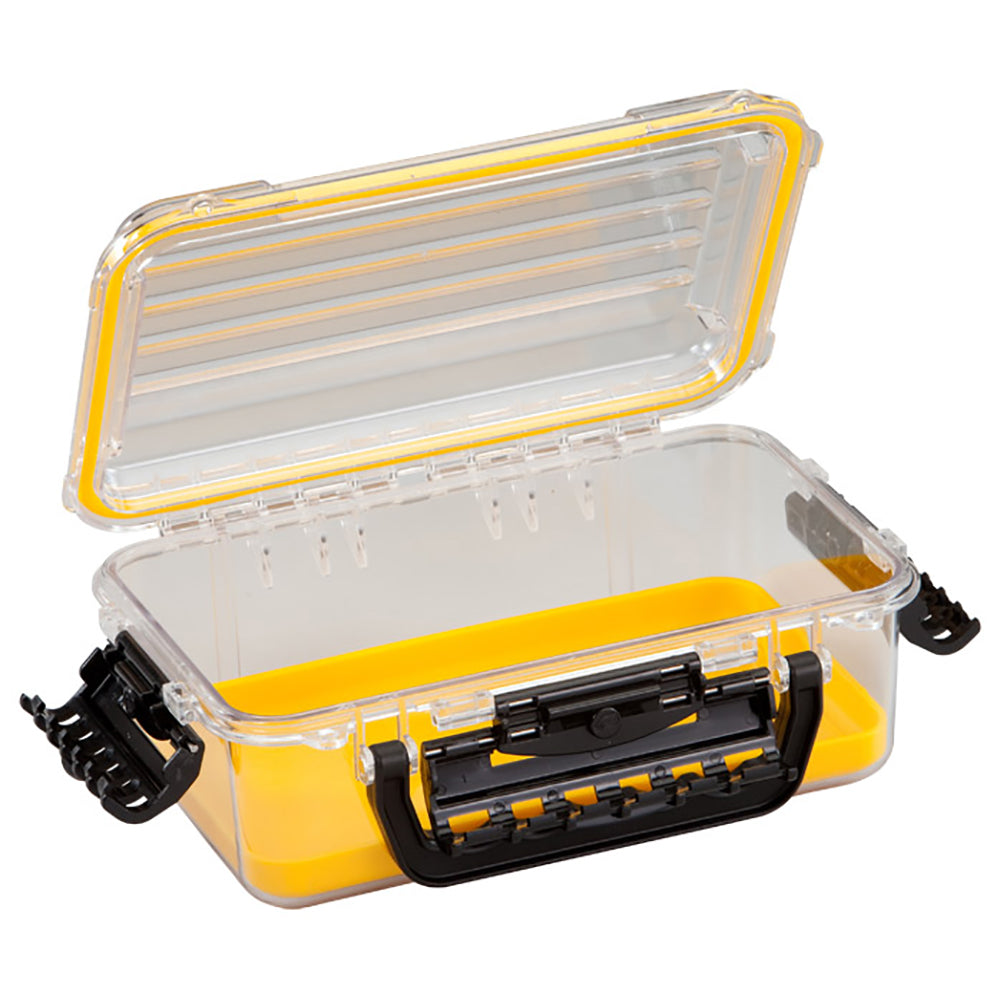 Caja de almacenamiento estanca de policarbonato Plano - Tamaño 3600 - Amarillo/Transparente
