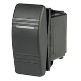 Interruptor BEP DPDT Contura - 1 LED Ámbar - ENC/APAGADO/(ENC)