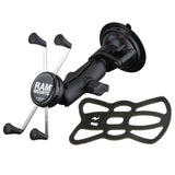 Soporte de ventosa con bloqueo giratorio RAM Mount con cuna universal X-Grip® para teléfonos grandes/phablets