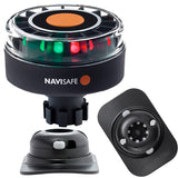 Navisafe Navilight Tricolor 2NM con base Navibolt y soporte para embarcación semirrígida - Negro