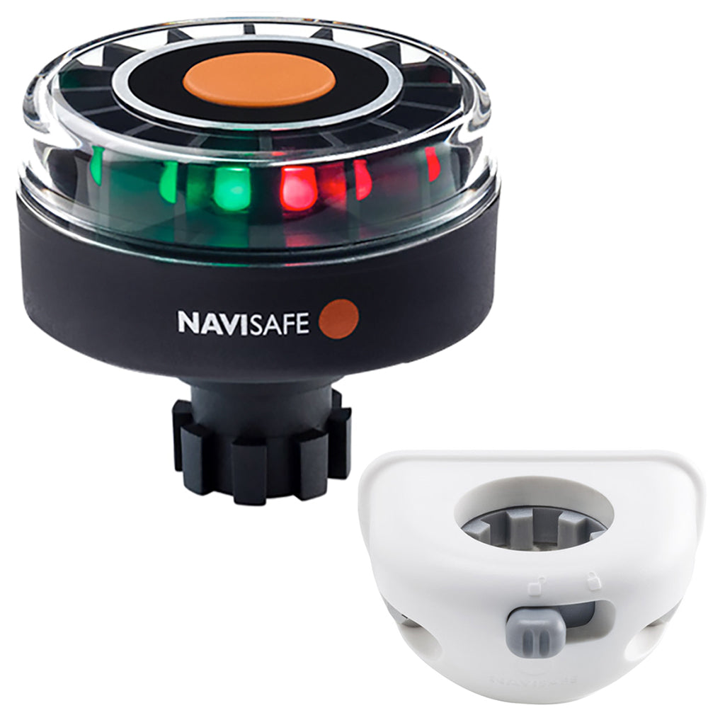 Navisafe Navilight Tricolor 2NM con base Navibolt y soporte vertical - Blanco