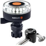 Navisafe Navilight 360° 2MN Blanco con base Navimount y soporte para riel - Negro