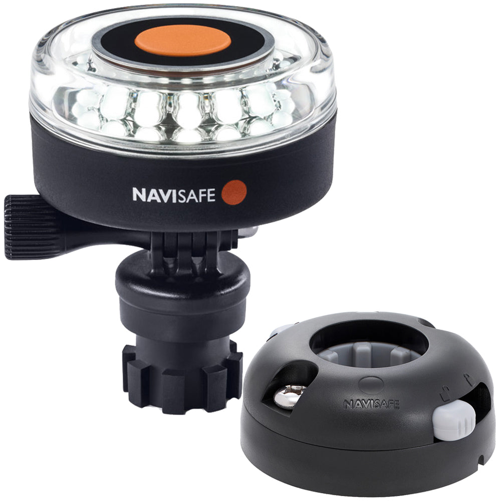 Navisafe Navilight 360° 2MN Blanca con base Navimount y soporte horizontal - Negra