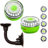 Luz de navegación portátil Navisafe Navilight 360° 2MN Rescate - Fotoluminiscente - Verde con soporte de ventosa flexible