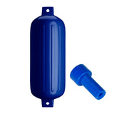 Defensa Polyform G-6 de doble ojo 11" x 30" - Azul cobalto con adaptador