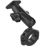 RAM Mount Torque™ 1-1/8" - 1-1/2" Diameter Handlebar/Rail Base w/1" Ball, Medium Arm & Diamond Ball Plate