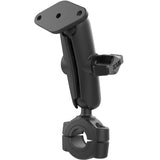Base de montaje RAM® Torque™ para manillar/riel de 3/4" a 1" de diámetro con bola de 1", brazo medio y base de bola con diamante