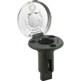 Base enchufable Attwood LightArmor - 2 pines - Acero inoxidable - Redonda