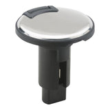 Base enchufable Attwood LightArmor - 2 pines - Acero inoxidable - Redonda
