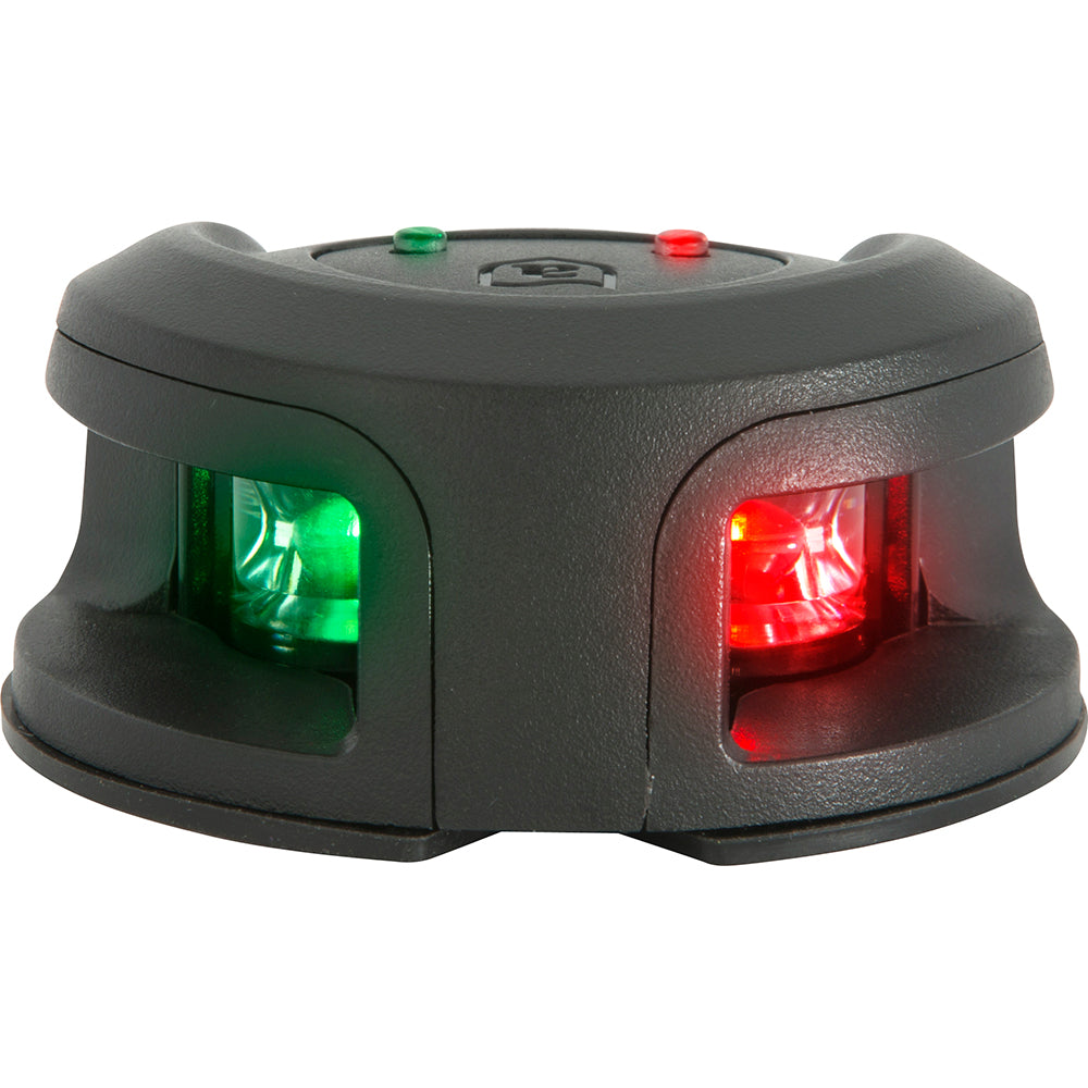 Luz de navegación para montaje en proa Attwood LightArmor - Negra composite - Bicolor - 2NM