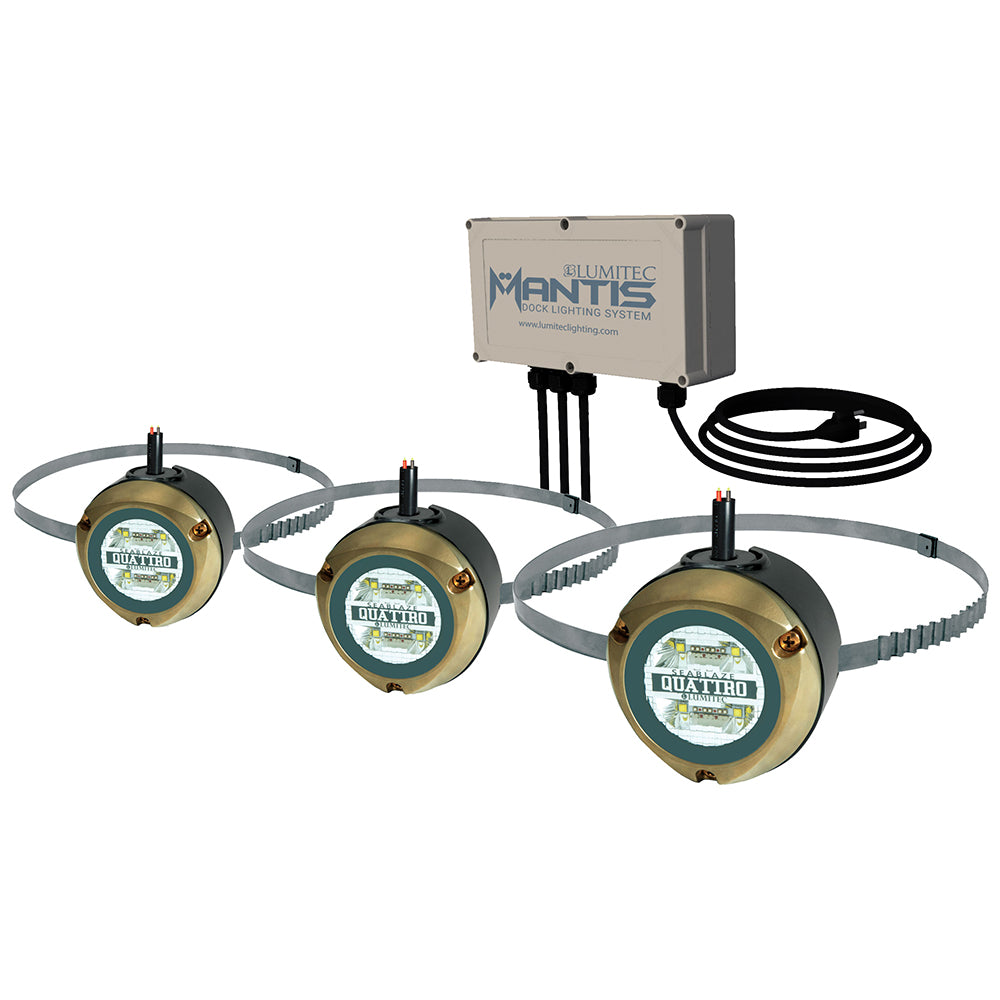 Sistema de iluminación subacuática para muelles Lumitec Mantis - RGBW a todo color