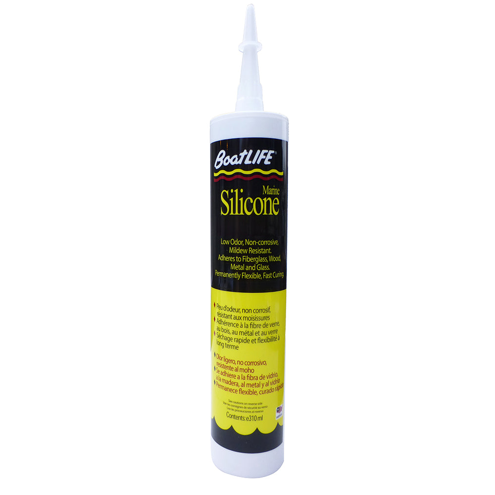 BoatLIFE Sellador de goma de silicona en cartucho - Blanco