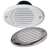 Bocina oculta marina Innovative Lighting - Blanco con cubierta de acero inoxidable