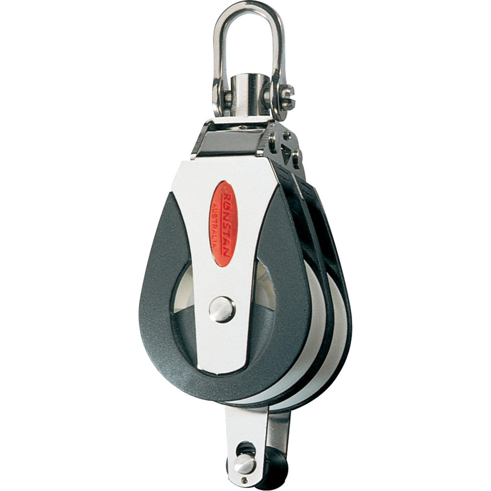Polea universal Ronstan Serie 40 - Doble - Con arraigo