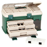 Caja de pesca Plano de 3 bandejas XL - Verde/Beige