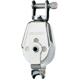 Polea utilitaria Ronstan Serie 30 - Sencilla, con becket, cabeza giratoria con grillete