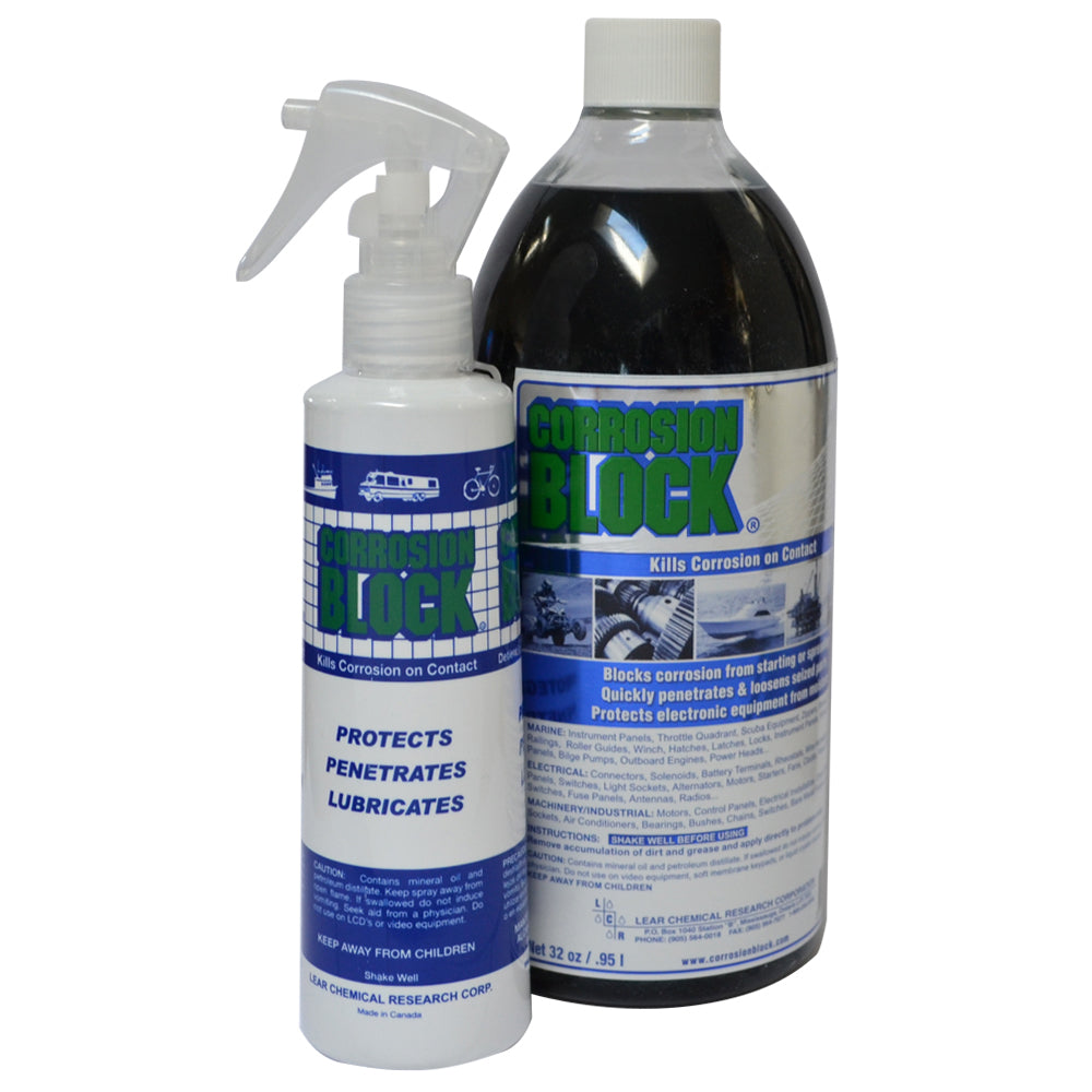 Botella de Corrosion Block de 32 oz con bomba: no peligrosa, no inflamable y no tóxica