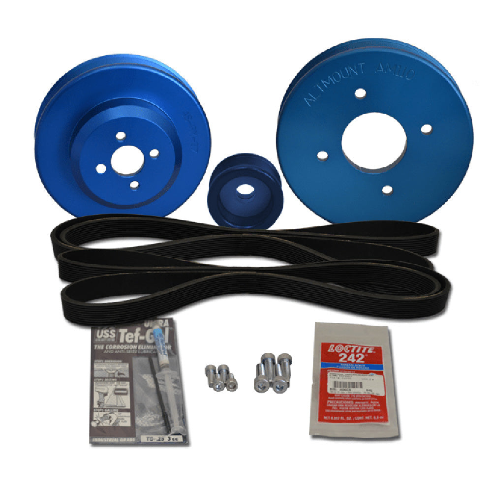 Kit de poleas Balmar para Yanmar 4JH2-TE, 4JH2-HTE, 4JH2-DTE, 4JH2-UTE