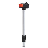 Luz de poste bicolor extraíble y de utilidad Perko de 12" - Negro
