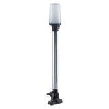 Luz de mástil completo plegable Perko - Montaje vertical - Blanca