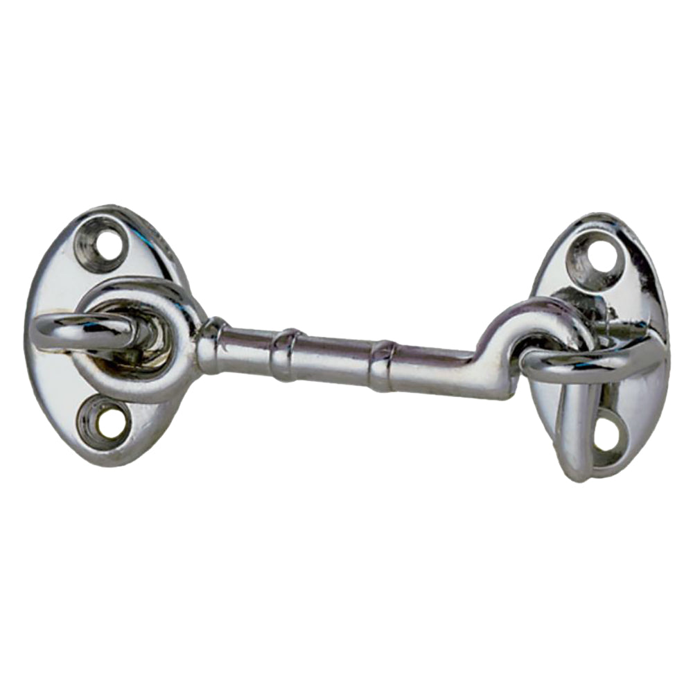 Gancho para puerta de cabina Perko de bronce cromado - 3"