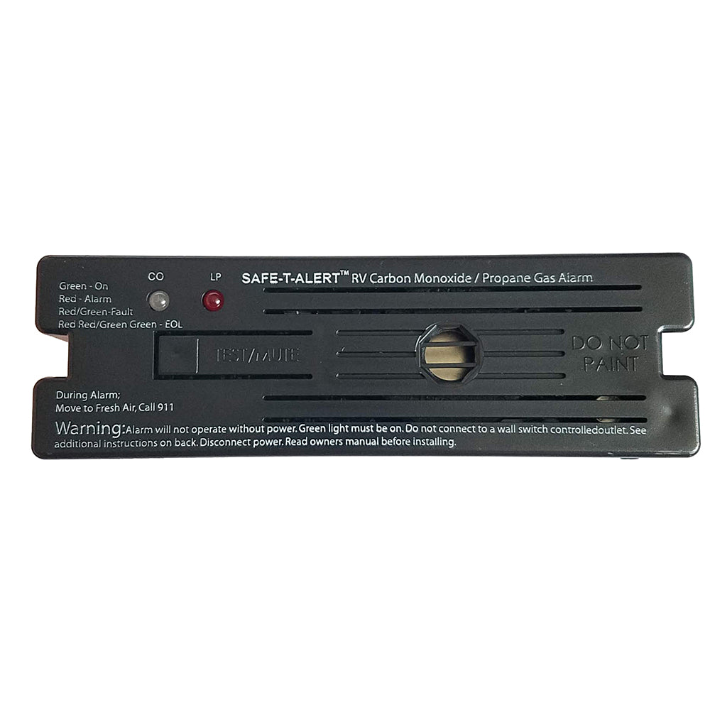 Alarma de monóxido de carbono y propano combinada Safe-T-Alert de montaje en superficie - Negra