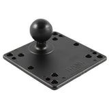 Base cuadrada de 4.75" RAM Mount con patrones de orificios VESA (4 x 75mm) (4 x 100mm) y bola de 1.5"