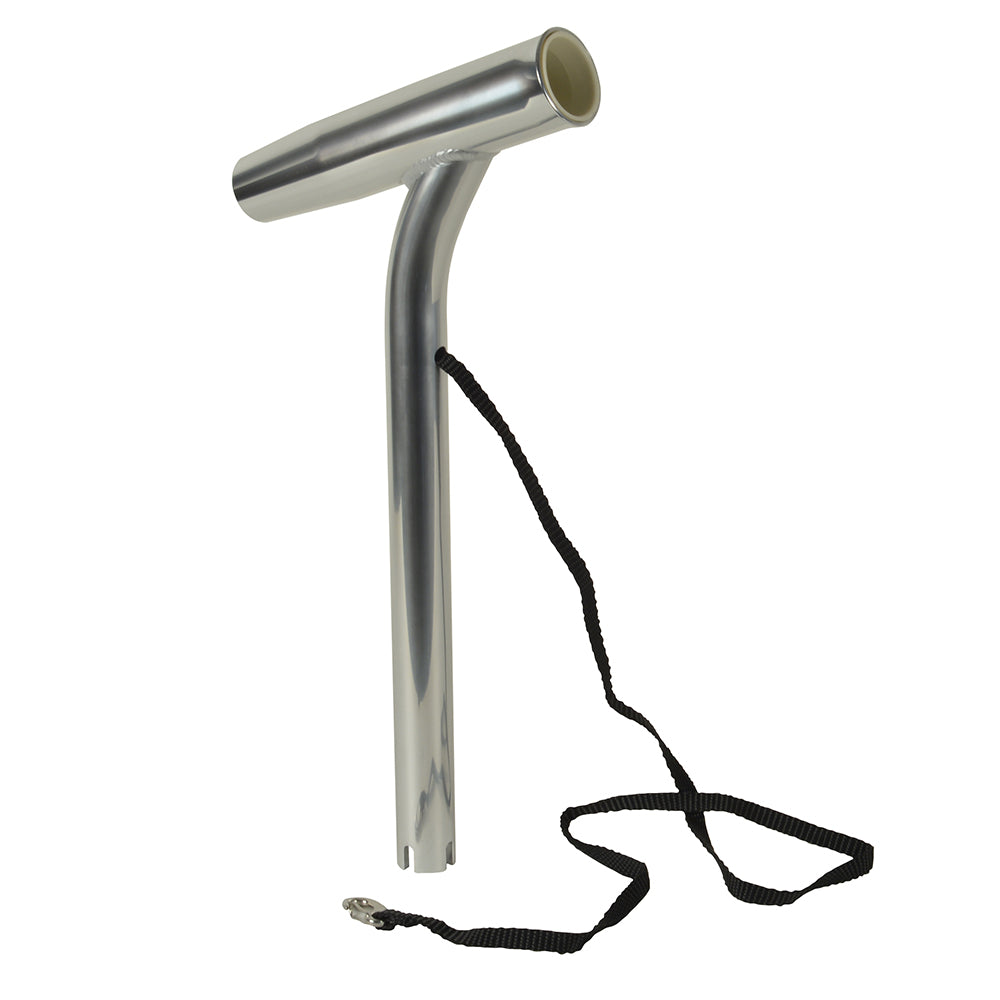 Soporte para caña de pescar tipo outrigger C.E. Smith con revestimiento y correa - Aluminio