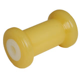 Rodillo de Carrete C.E. Smith 5" - 5/8" DI - TPR Dorado c/Buje Sólido Blanco