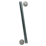 Eje para rodillos C.E. Smith Package, 1/2" x 6-1/4" con tuercas ciegas - Zinc