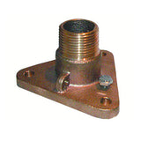 Adaptador de brida GROCO de bronce de 3/4" NPS a NPT