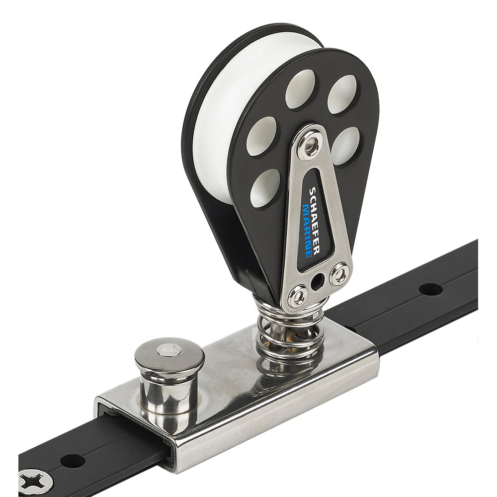 Schaefer Corredera/Forro de aluminio con resorte p/riel en T de 1"