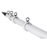Tangones telescópicos de aluminio Tigress XD - 15' (4,57 m) - 1-1/8" (2,86 cm) DE, color plata