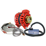 Kit de alternador Balmar, base doble de 3.15", polea serpentina K6, regulador y sensor de temperatura - 170 A - 12 V