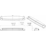 Barra de luz Lumitec Razor - Foco - Montaje empotrado - Blanca