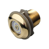 Luz LED subacuática Lumitec SeaBlaze Typhoon de bronce pasacasco - Espectro RGBW