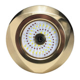 Luz LED subacuática Lumitec SeaBlaze Typhoon de bronce pasacasco - Espectro RGBW
