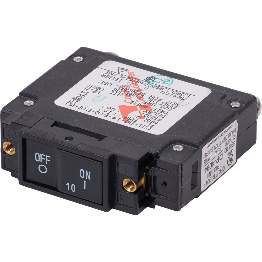 Blue Sea 7441 Interruptor automático UL-489 - Balancín plano de 10 A