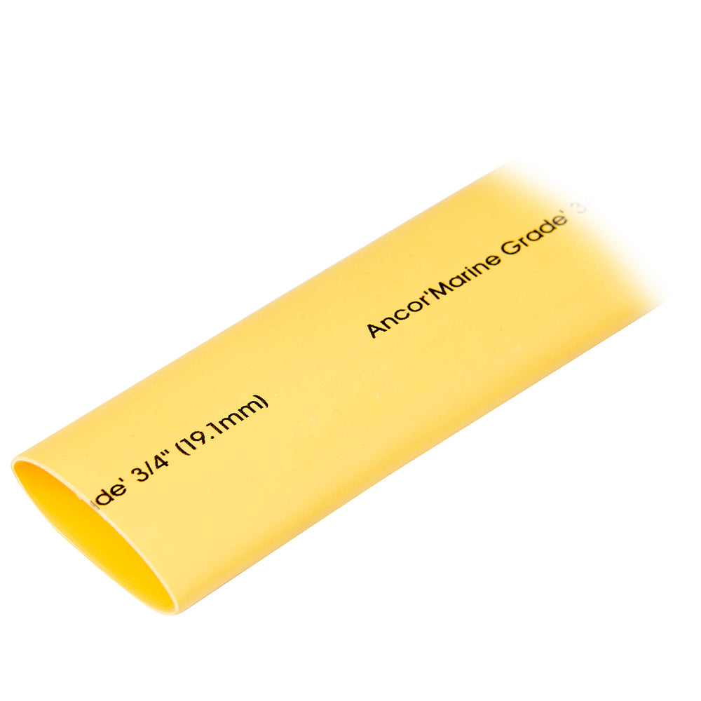 Tubo Termocontraíble Ancor 3/4" x 48" - Amarillo - 1 Pieza
