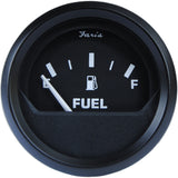 Indicador de nivel de combustible Faria Euro Black de 5 cm - Métrico