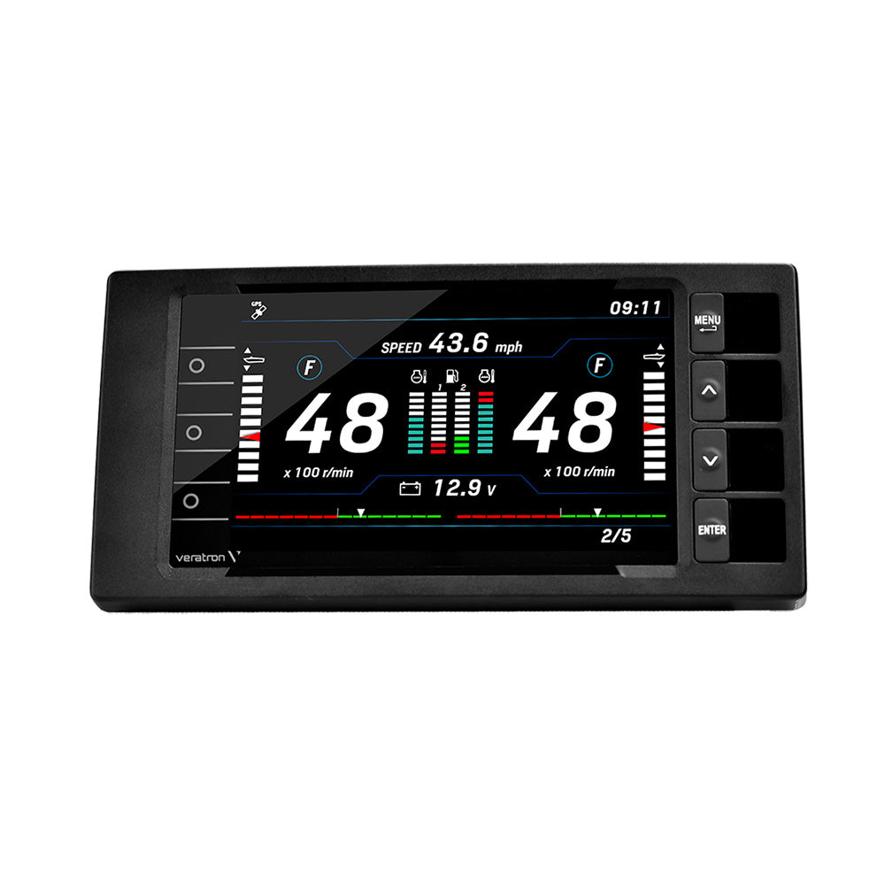 Puerta de enlace TFT Veratron OceanLink® de 7" con certificación NMEA 2000® - Negro