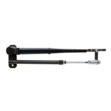 Brazo Limpiaparabrisas Marinco Deluxe Pantográfico de Acero Inoxidable Negro - Ajustable 17"-22"