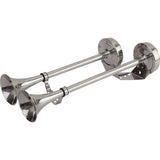 Bocina de trompeta doble de acero inoxidable Sea-Dog MaxBlast de 12V