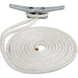 Sea-Dog Double Braided Nylon Dock Line - 5/8" x 30' - White