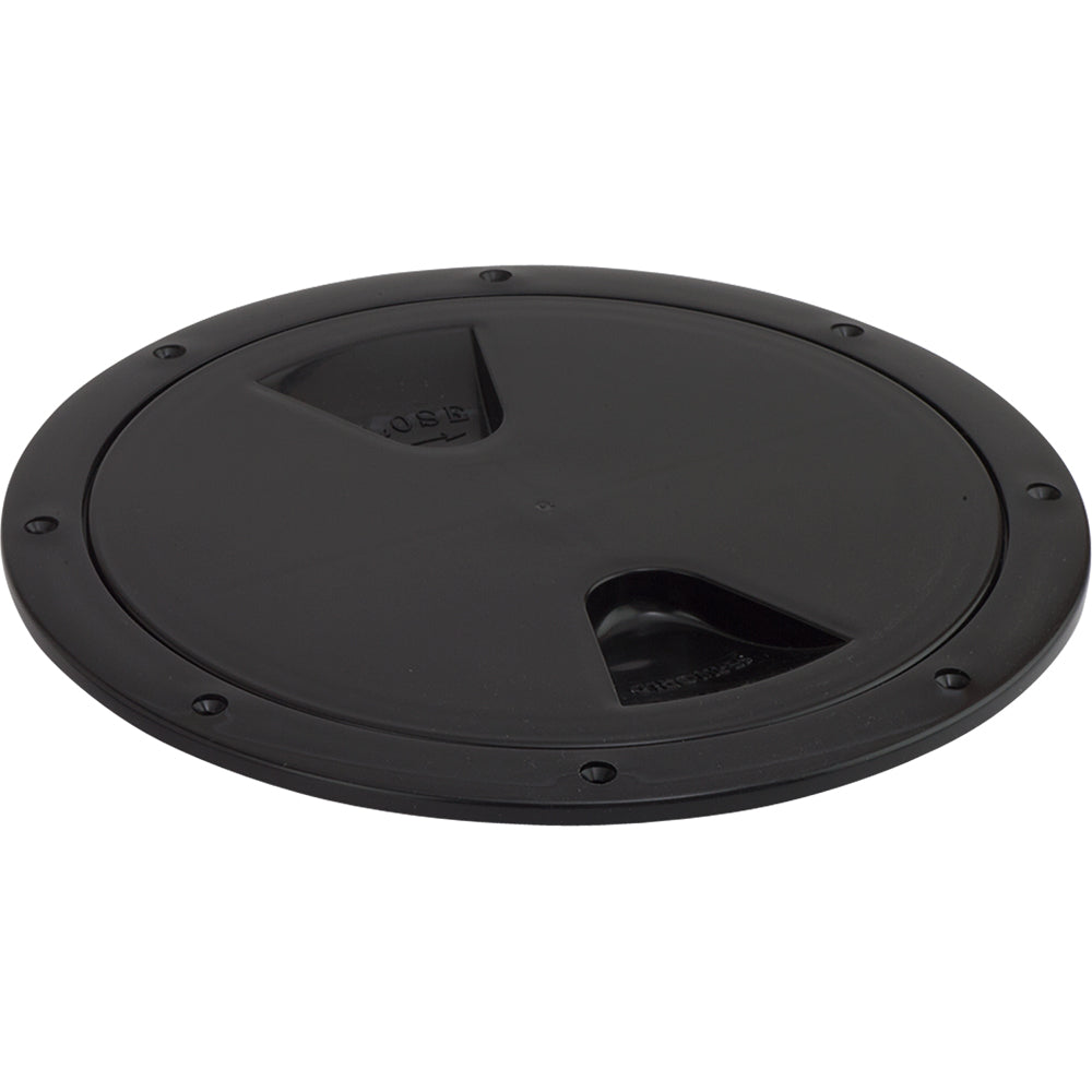 Placa de cubierta de rosca Sea-Dog - Negra - 5"