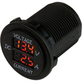 Medidor de voltaje y amperaje redondo Sea-Dog - 6V-30V y 0 Amp - 10 Amp