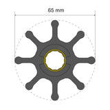 Kit de rodete premium Albin Group 65 x 16 x 50 mm - 8 aspas - Inserto estriado