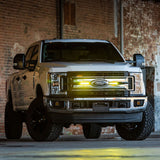 Faro antiniebla RIGID Industries de 6" SR-Series con certificación SAE - Negro con luz amarilla